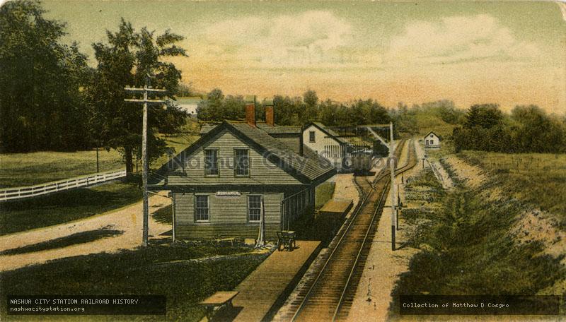 Postcard: Boston & Maine Station, Boscawen, New Hampshire